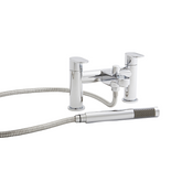 Kartell UK Logik Bath and Basin Set Taps: Mixer with Click Waste